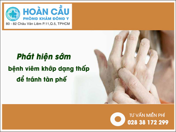 Dấu hiệu triệu chứng biểu hiện nhận biết bệnh viêm khớp dạng thấp | Phòng khám đa khoa Hoàn Cầu