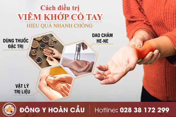 Cách điều trị viêm khớp cổ tay hay không nên bỏ qua | Phòng khám đa khoa Hoàn Cầu